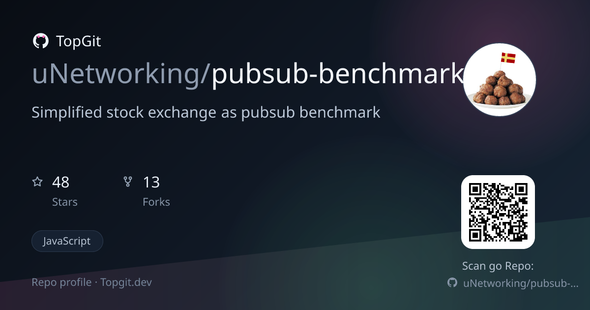 TopGit repo profile image for uNetworking/pubsub-benchmark