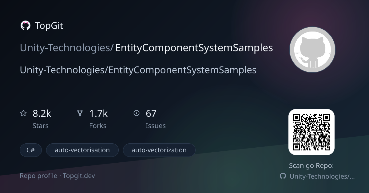 TopGit repo profile image for Unity-Technologies/EntityComponentSystemSamples