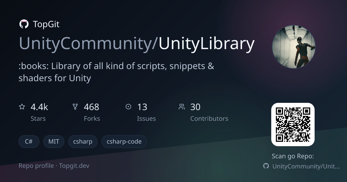 TopGit repo profile image for UnityCommunity/UnityLibrary