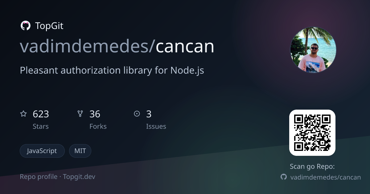 TopGit repo profile image for vadimdemedes/cancan
