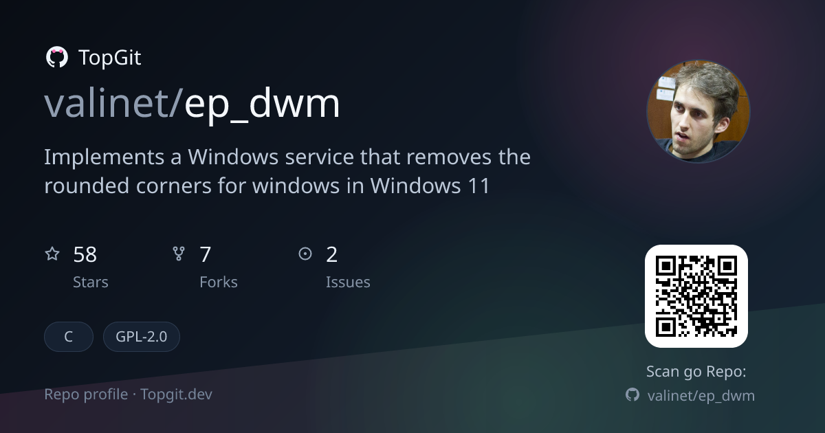 TopGit repo profile image for valinet/ep_dwm