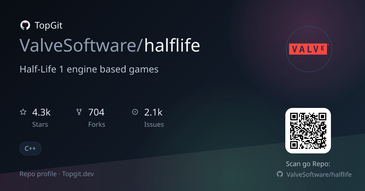 TopGit repo profile image for ValveSoftware/halflife