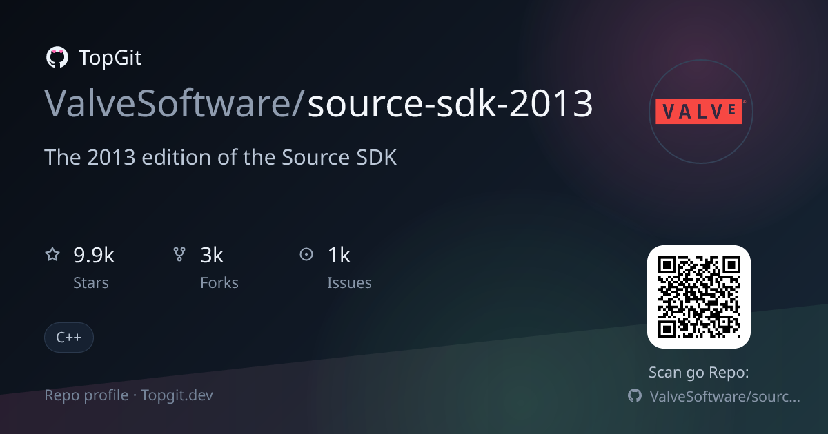 TopGit repo profile image for ValveSoftware/source-sdk-2013