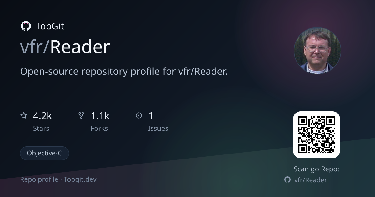 TopGit repo profile image for vfr/Reader