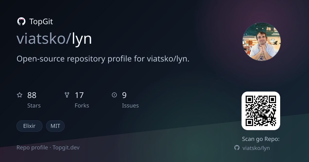 TopGit repo profile image for viatsko/lyn
