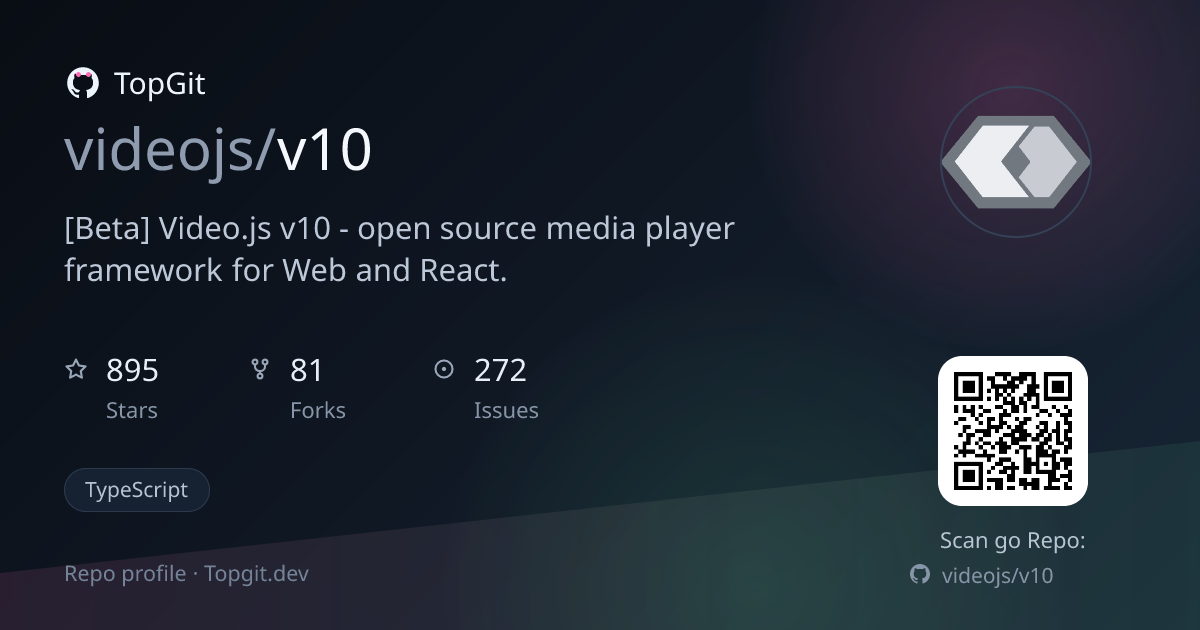 TopGit repo profile image for videojs/v10