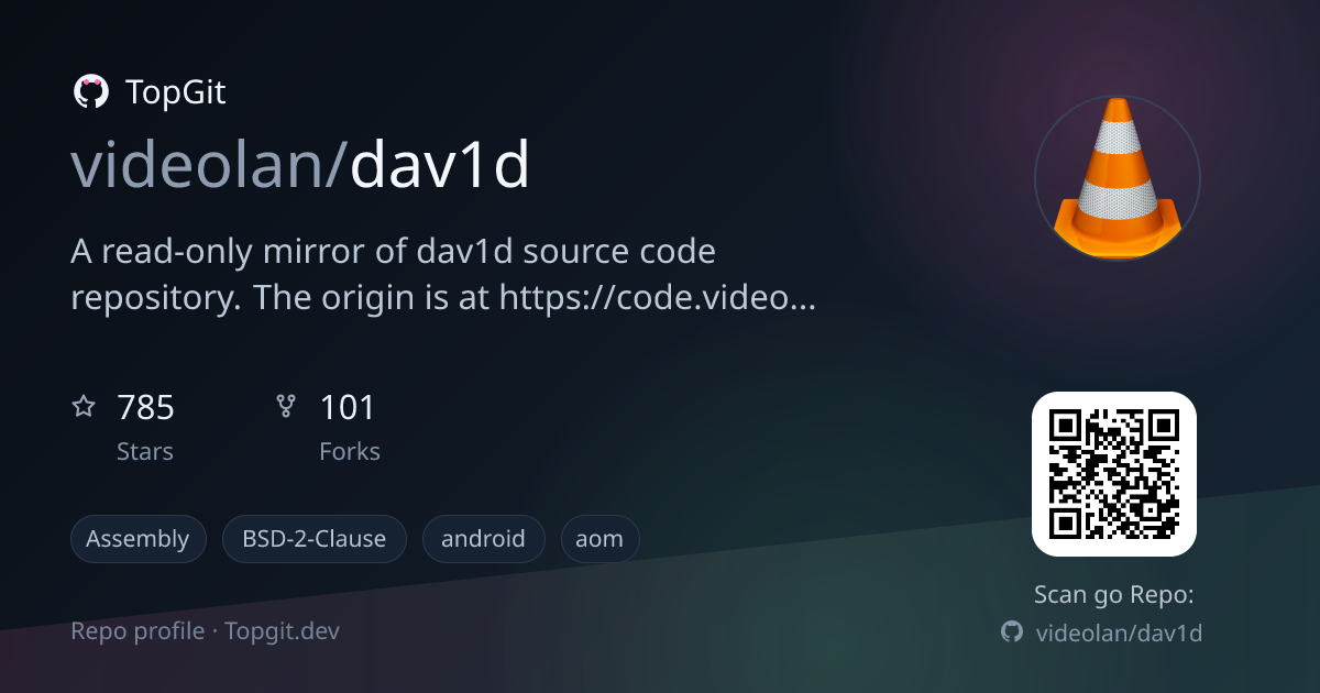 TopGit repo profile image for videolan/dav1d