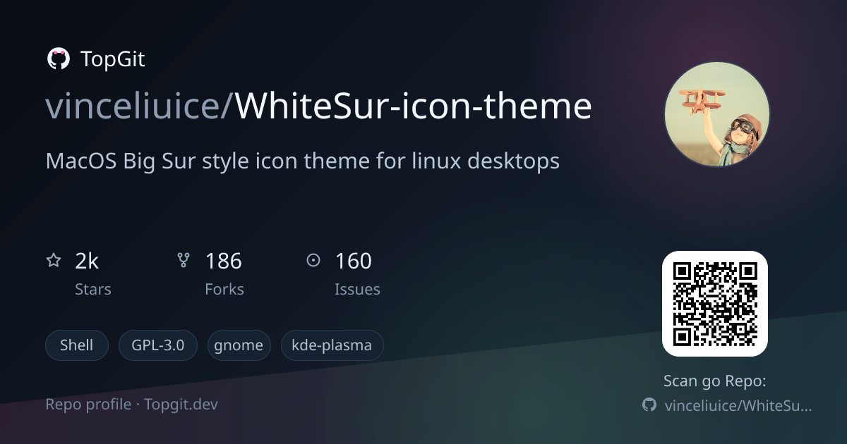 TopGit repo profile image for vinceliuice/WhiteSur-icon-theme