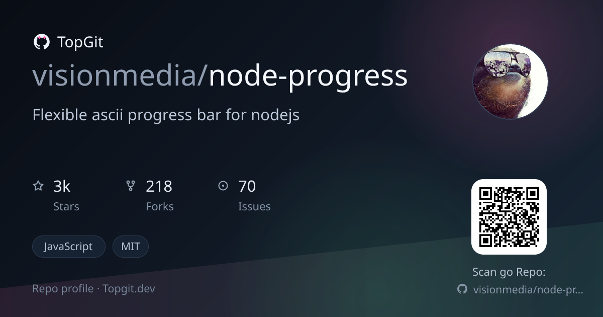 TopGit repo profile image for visionmedia/node-progress