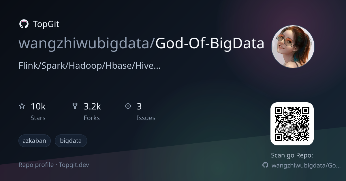 TopGit repo profile image for wangzhiwubigdata/God-Of-BigData