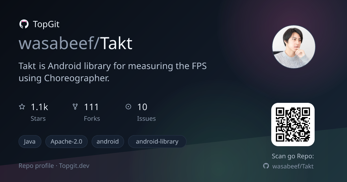 TopGit repo profile image for wasabeef/Takt