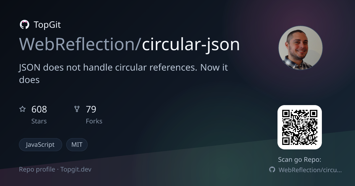 TopGit repo profile image for WebReflection/circular-json