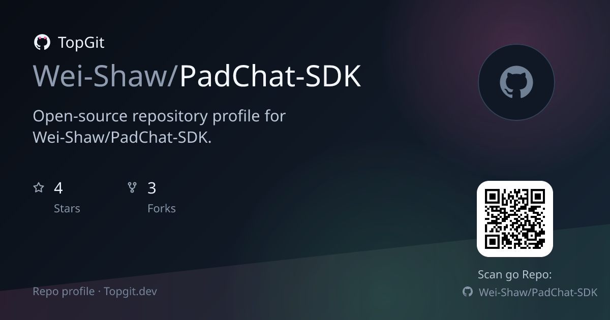 TopGit repo profile image for Wei-Shaw/PadChat-SDK