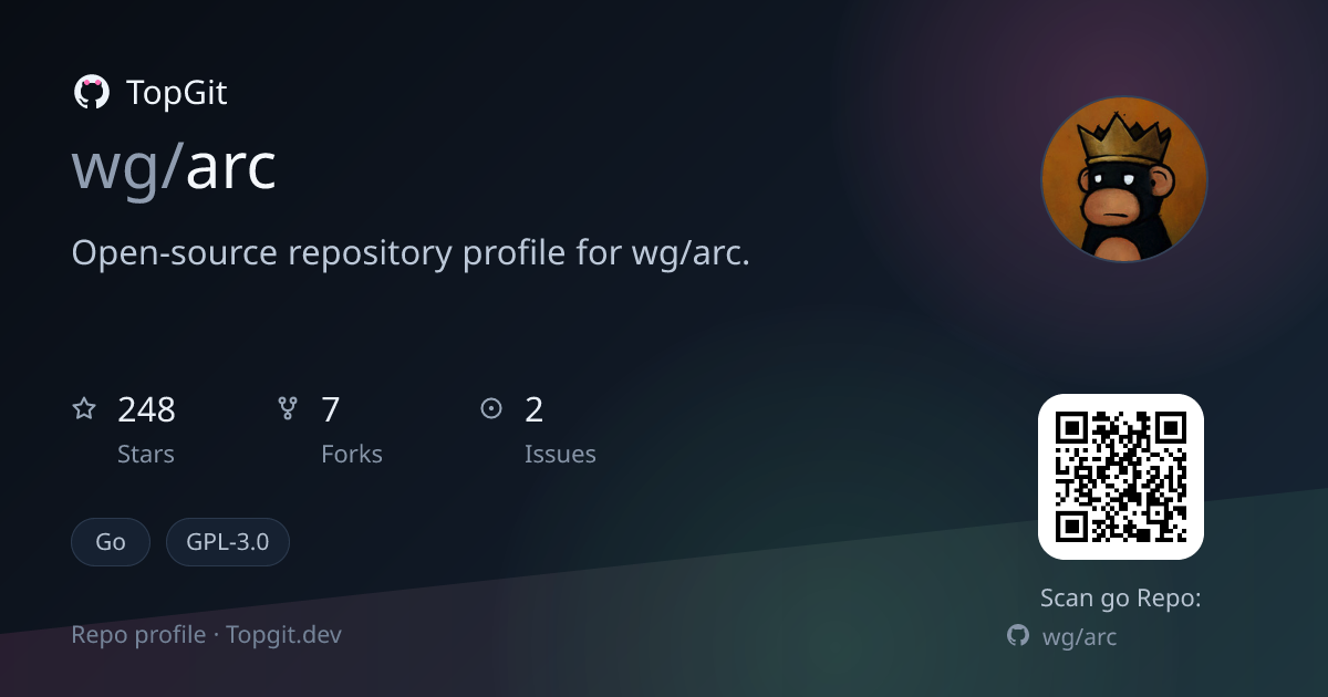 TopGit repo profile image for wg/arc