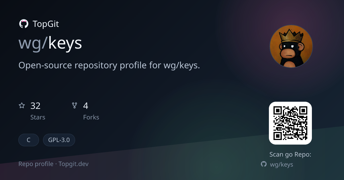 TopGit repo profile image for wg/keys