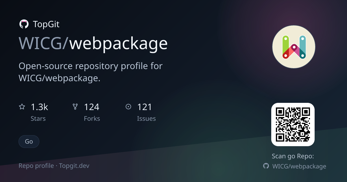 TopGit repo profile image for WICG/webpackage