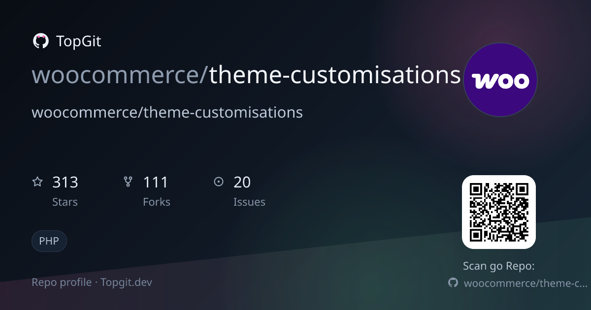 TopGit repo profile image for woocommerce/theme-customisations