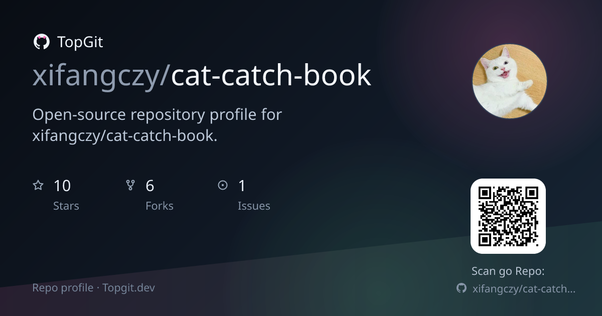 TopGit repo profile image for xifangczy/cat-catch-book