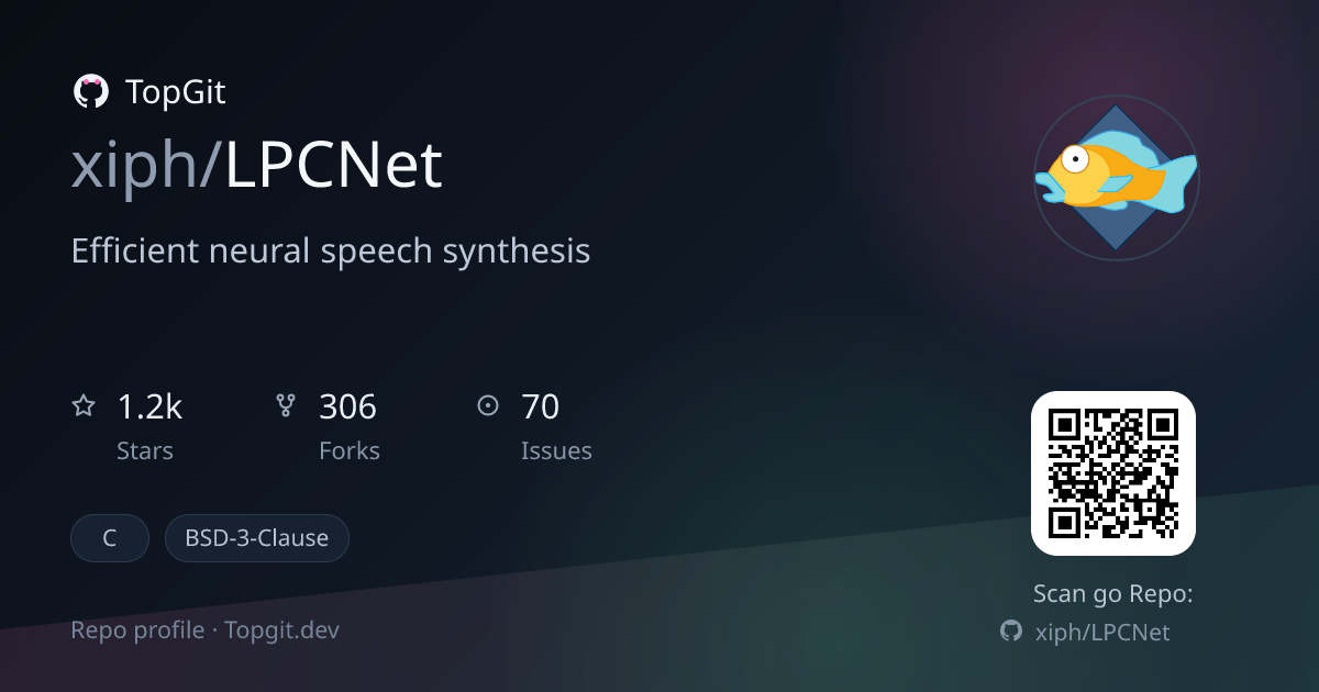 TopGit repo profile image for xiph/LPCNet