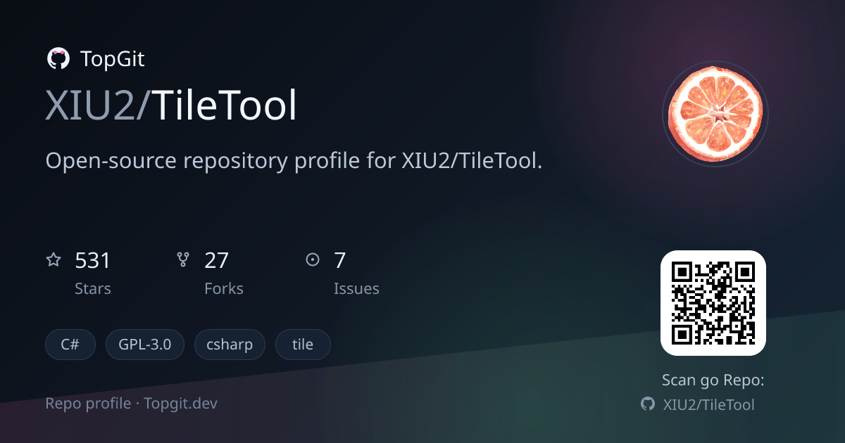 TopGit repo profile image for XIU2/TileTool