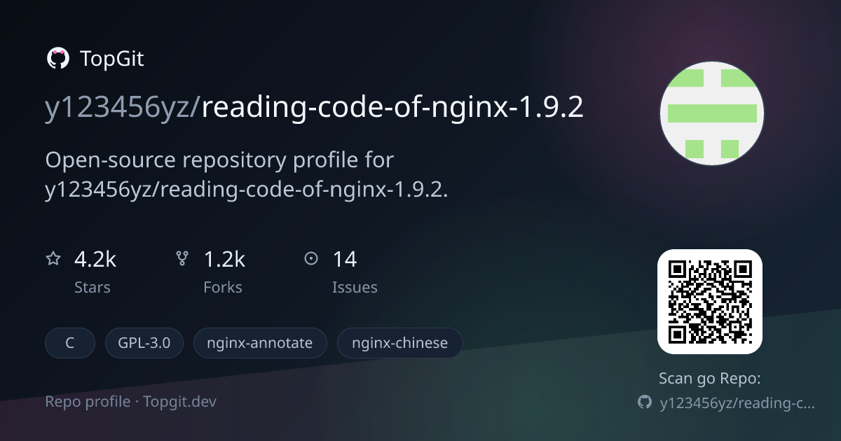 TopGit repo profile image for y123456yz/reading-code-of-nginx-1.9.2