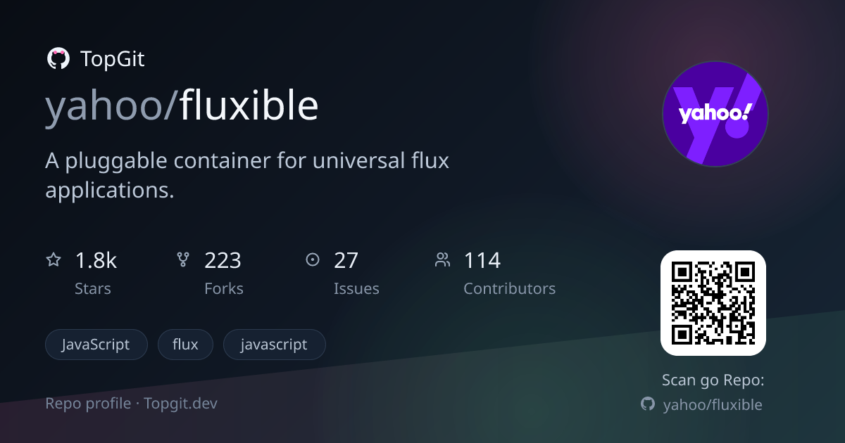 TopGit repo profile image for yahoo/fluxible