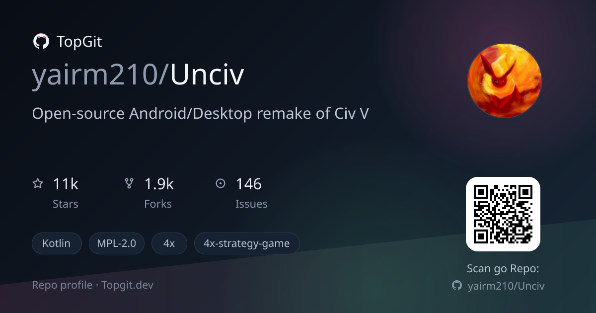 TopGit repo profile image for yairm210/Unciv