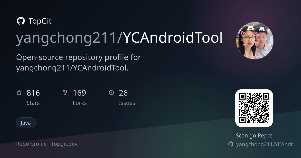 TopGit repo profile image for yangchong211/YCAndroidTool