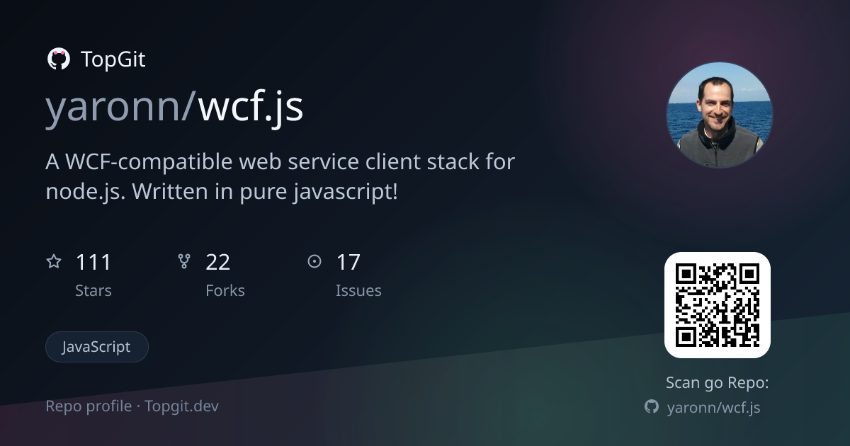 TopGit repo profile image for yaronn/wcf.js