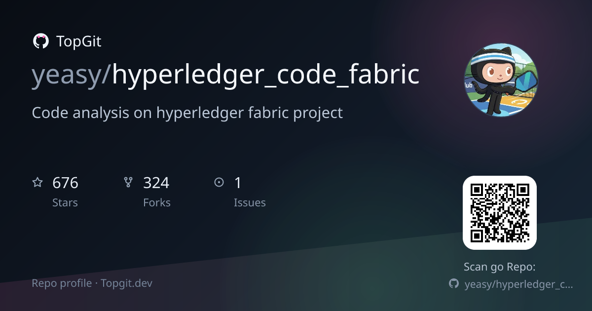 TopGit repo profile image for yeasy/hyperledger_code_fabric