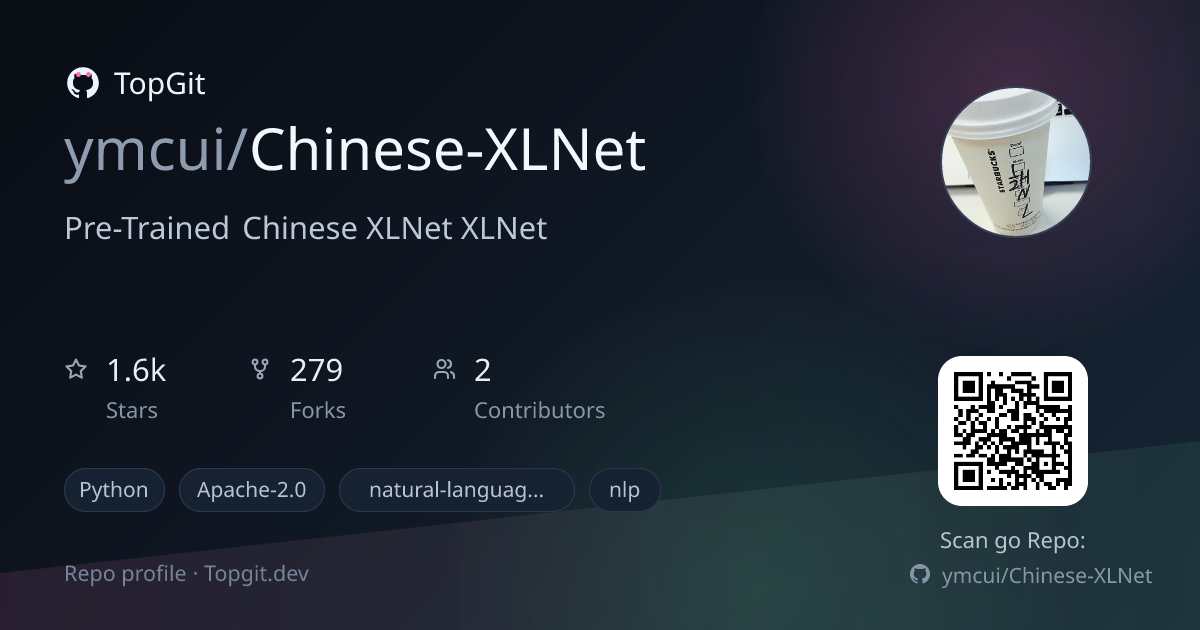 TopGit repo profile image for ymcui/Chinese-XLNet