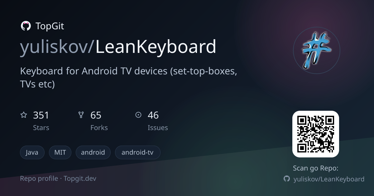 TopGit repo profile image for yuliskov/LeanKeyboard