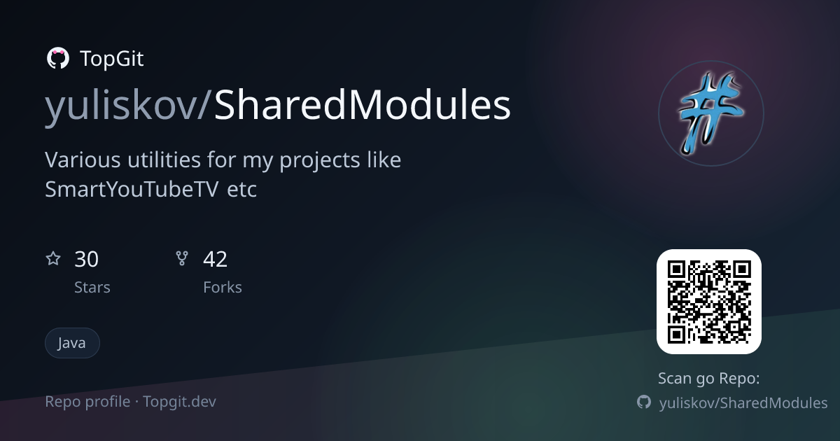 TopGit repo profile image for yuliskov/SharedModules