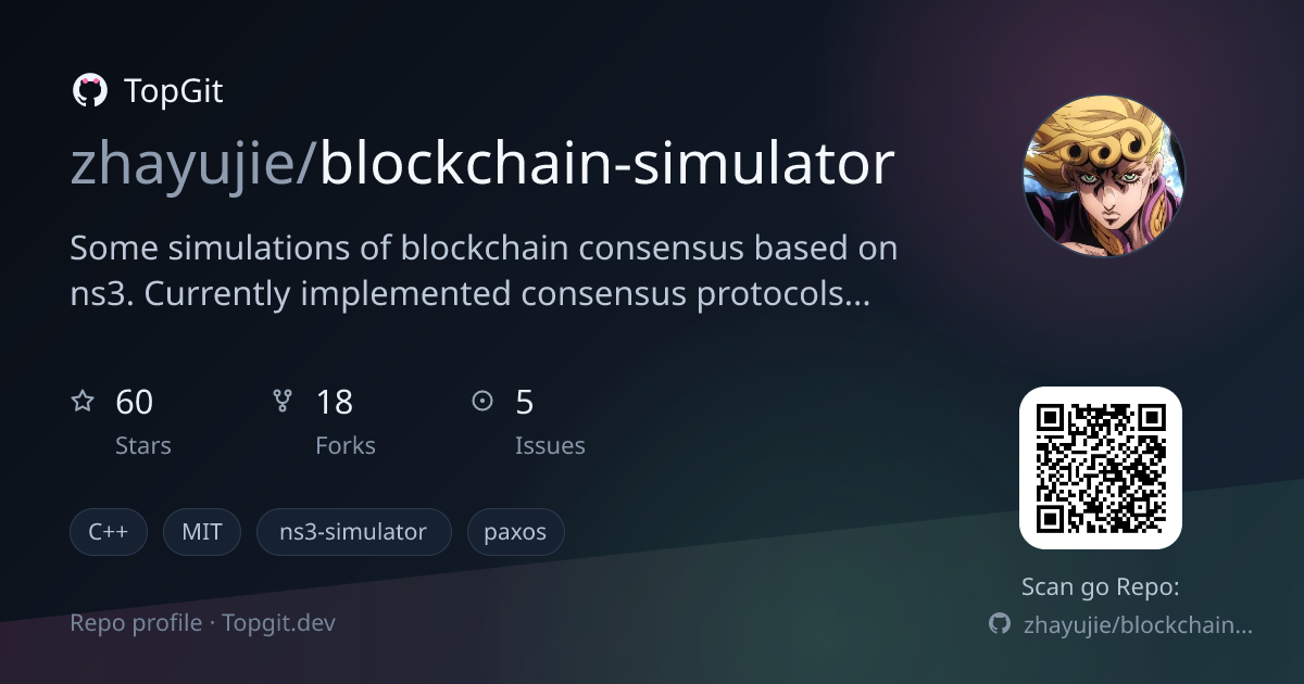 TopGit repo profile image for zhayujie/blockchain-simulator