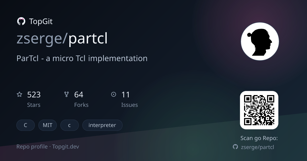 TopGit repo profile image for zserge/partcl